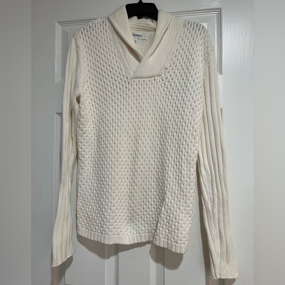 12. CALVIN KLEIN Men's Textured Shawl-Collar Sweater - Picture 3 of 15